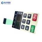Black LCD Window Tactile LED Membrane Switch Matte Look