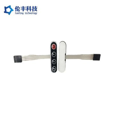 Dobra cena. 50-500g Siła uruchomienia Plastyczny przełącznik membranowy PET Przełącznik membranowy łatwy w czyszczeniu Panel sterujący dla urządzeń przemysłowych w Internecie