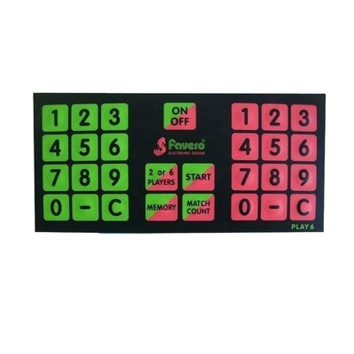 Dobra cena. Biały/czerwony/zielony/niebieski kolor LED PET Membranowy przełącznik Silk Screen Printing dla potrzeb Twojej firmy w Internecie