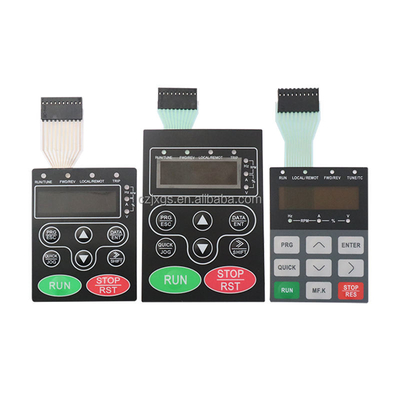 Matte Finish PC/ABS Membrane Switch Overlay z technologią druku na ekranie jedwabnym i dostosowanym projektowaniem
