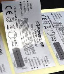 Dobra cena. Silver Sticker Label with Permanent Acrylic Adhesive and Temperature Resistance up to 80°C for Product Packaging w Internecie