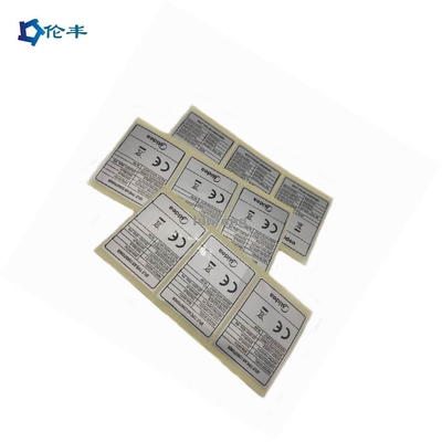 Dobra cena. CMYK Silver Sticker Label UV Proof PDF AI Flexo Printing Silver Folia Sticker Paper w Internecie
